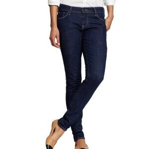 Old Navy Women's Sweetheart Jeans Curvy Straight Leg Dark Blue Wash Size 2 R